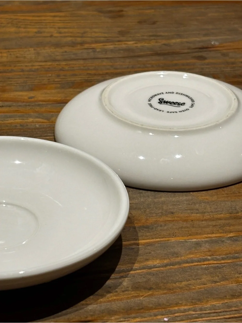 Classic White Ceramic Espresso Cup & Saucer Set - 2 Pack